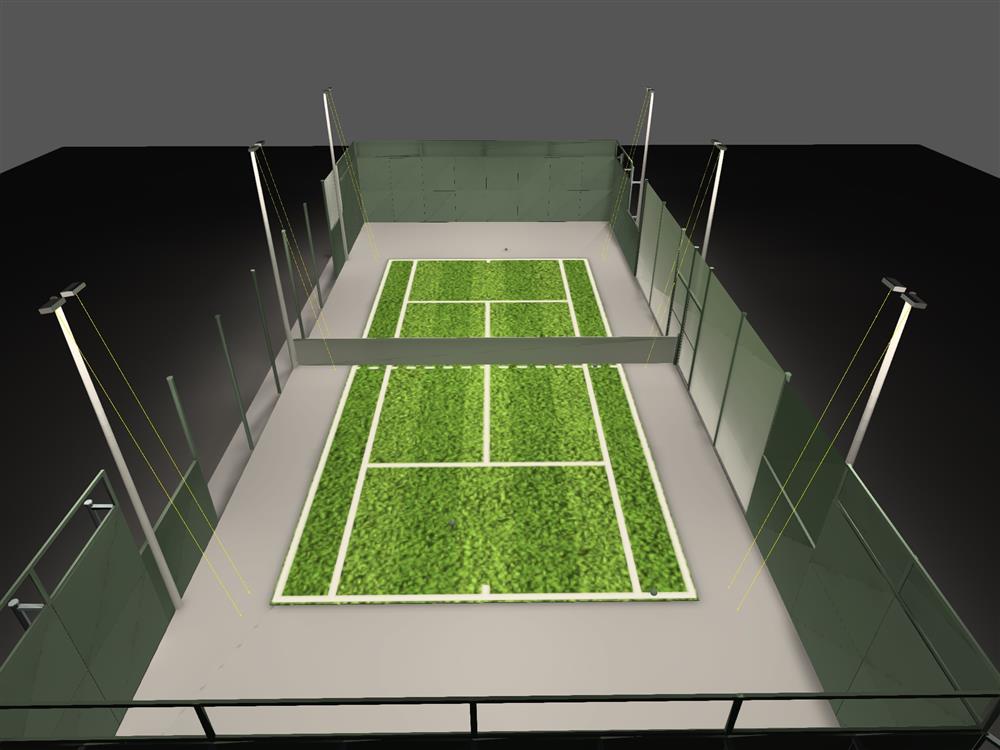 zona esterna - campo da tennis